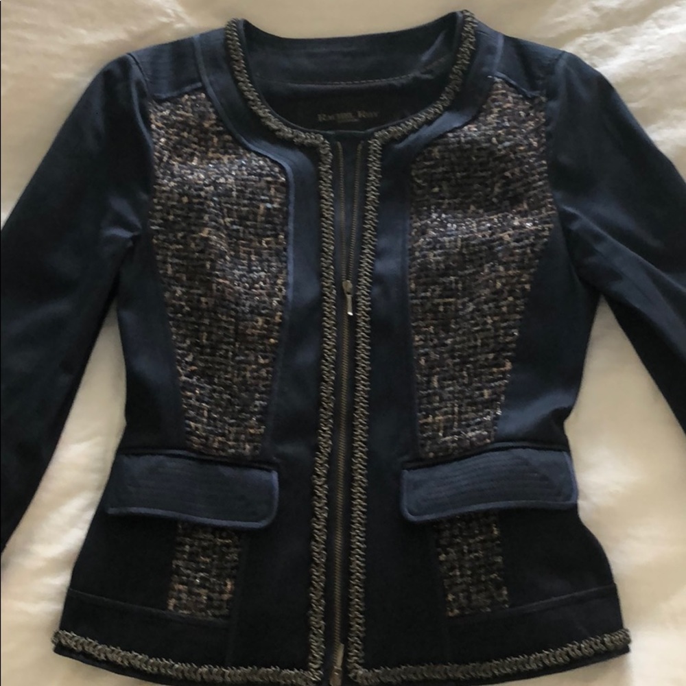 Rachel Roy signature tweed and cotton jacket